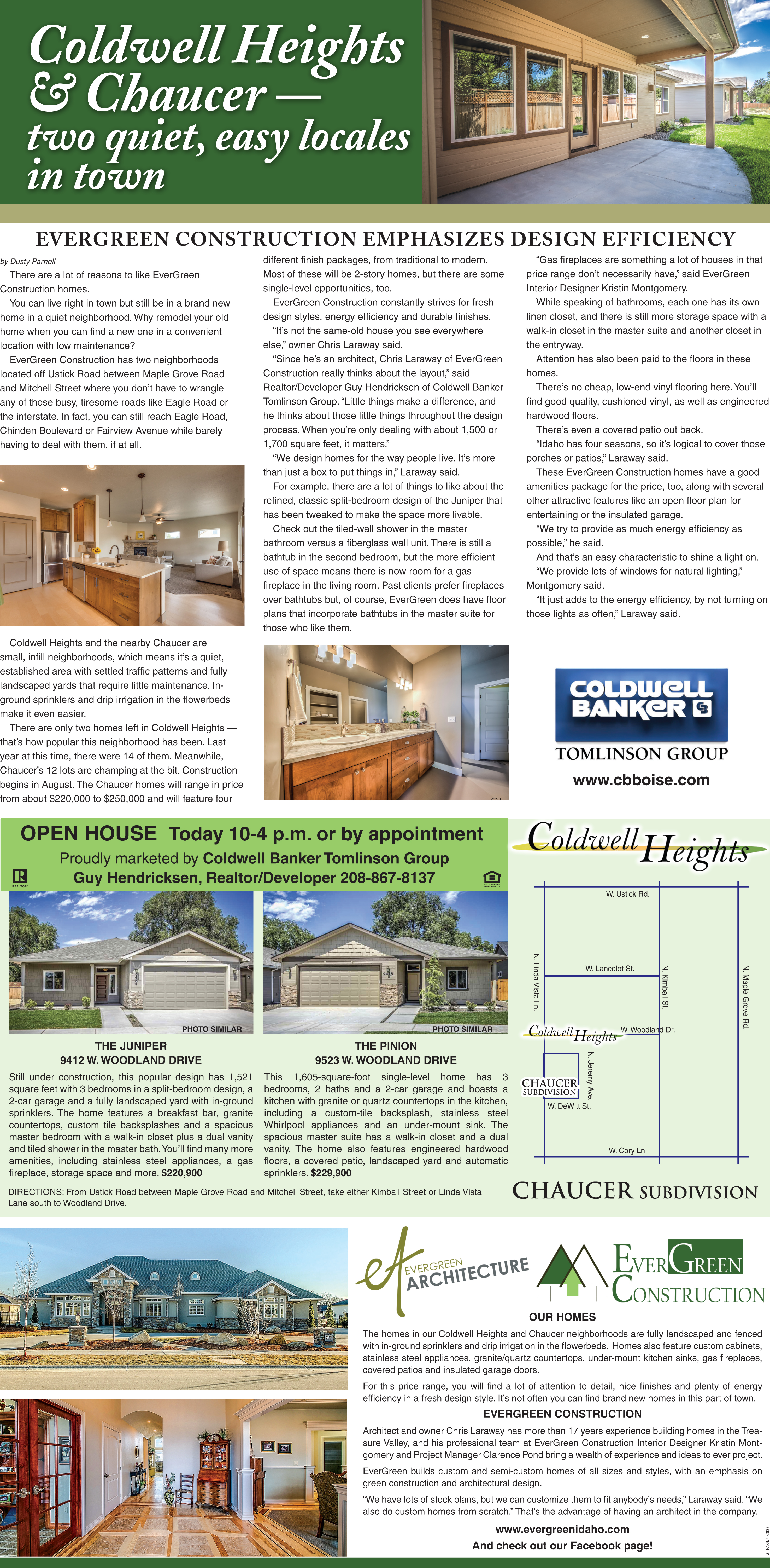 Coldwell Heights and Chaucer-Evergreen Builder